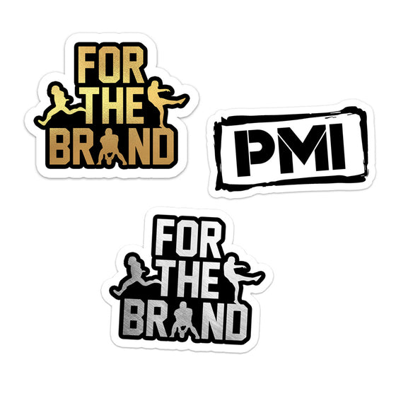 3 Piece For The Brand Metallic Sticker Pack