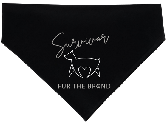 Fur The Brand 'Survivor Logo' Pet Bandana